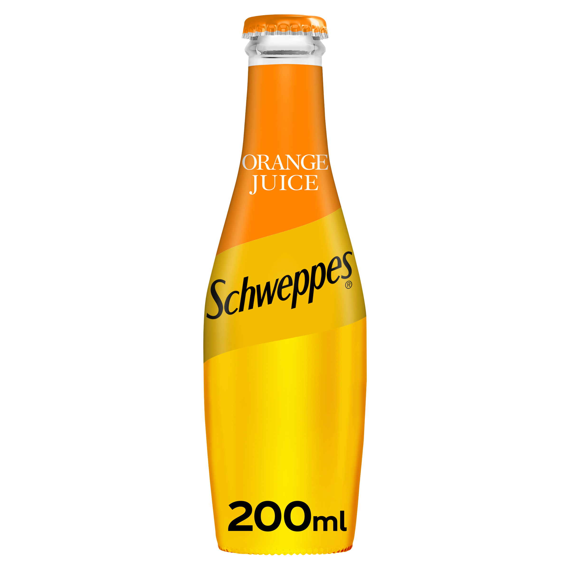 Schweppes Orange Juice 200ml x 24 - (Glass)