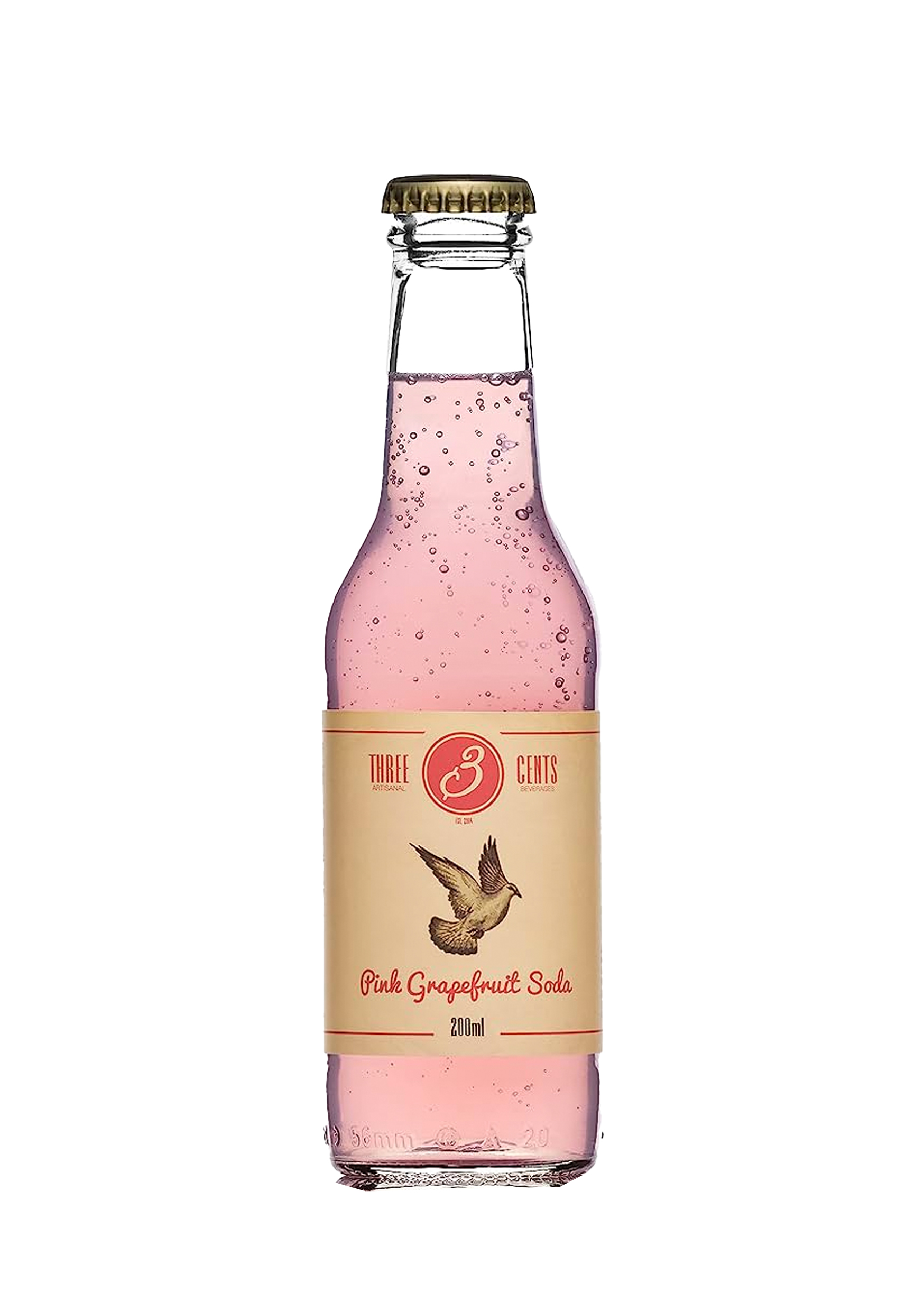 Three Cents Pink Grapefruit Soda