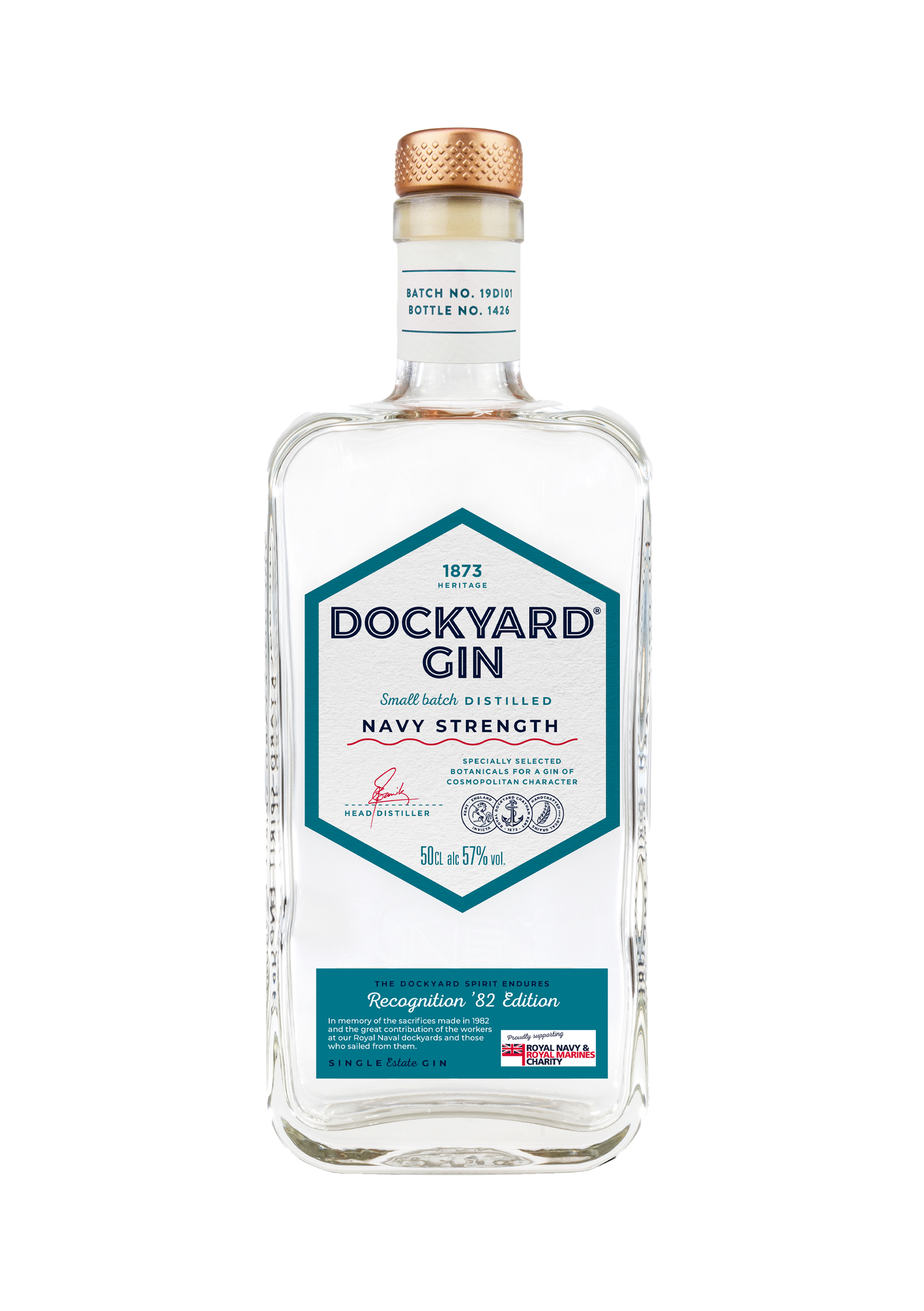 Dockyard Navy Strength 57% Gin - 50cl