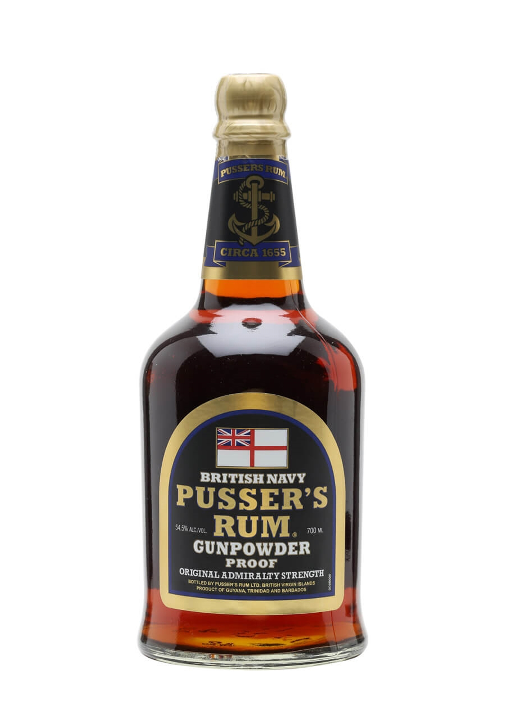 Pussers `Gunpowder Rum` Black Label Rum