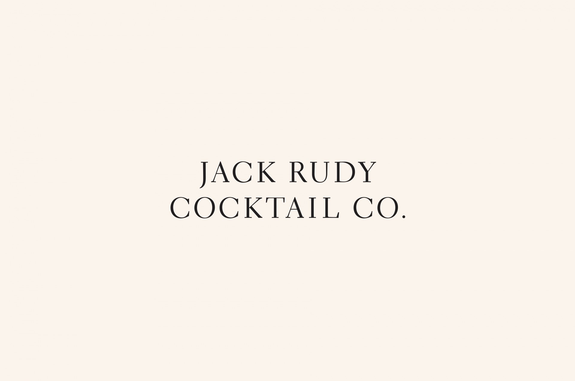 Jack Rudy Cocktail Co.